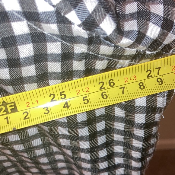 Georges | Men’s Black/White Checkered Dress Shirt - Size 18/18 1/2 36/37 - Picture 10 of 12